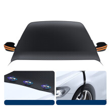 All-Season Snow Protection Half-Cover Car Cover for Easy Installation and Compact Storage