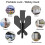 Travel Door Security Lock Black Adjustable Butterfly 4