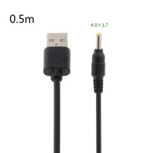 Adaptador conversor de cabo USB para conector auxiliar de áudio DC5.5x2.1 da Tizuqe para mini alto-falantes.