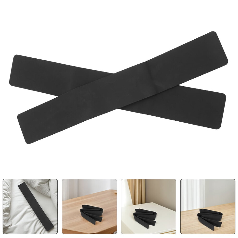 Chair Leg Grippers Non Slip Rubber Furniture Pads Black 2Pcs 32.93X4.48x0.31in 9044386940964