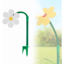 Crazy Dancing Flower Water Sprinkler, 360 Rotating Irrigation Tool for Lawn & Garden (Yellow)
