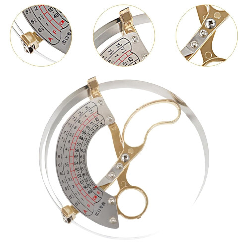 Hat Ruler, Measuring Tool Practice Scale Accurate for Hat Size Ring Compass Ruler Hat Light Weight Type for Hat Cap, M 1
