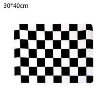 Checkered Dish Drying Mat for Kitchen Counter, Absorbent Coffee Bar Mat for Espresso Machine Coffee Countertops Accessorie
