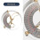 Hat Ruler, Measuring Tool Practice Scale Accurate for Hat Size Ring Compass Ruler Hat Light Weight Type for Hat Cap, M 3