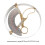 Hat Ruler, Measuring Tool Practice Scale Accurate for Hat Size Ring Compass Ruler Hat Light Weight Type for Hat Cap, M 6
