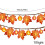 Fall Garland with Pumpkin Lights and Maple Leaves 59 in 3