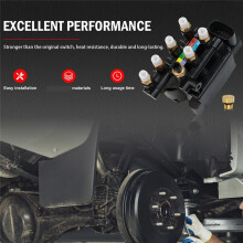 4725530100 37206861882 Car Rear Air Suspension Solenoid Valve Air Spring Strut for 7 Series G11 G12 740i