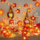 Fall Garland with Pumpkin Lights and Maple Leaves 59 in 5