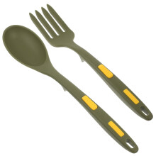 Fork Spoon Kitchen Spoon Cooking Heat Resistant 1 Set Green