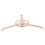 ibasenice Microwave Oven Replacement Parts Light Brown Plastic Turntable Bracket with Stable Triangle Support 4