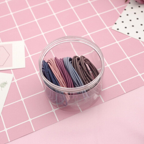 Hair Ties Elastic Ponytail Holders 100 Pcs Assorted Colors 2