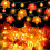 Fall Garland with Pumpkin Lights and Maple Leaves 59 in 6