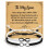 Σετ βραχιολιών Infinity8Braided Couple Black White Love/σετ 2 τεμαχίων 2