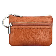 Willtoo Coin Purse, Leather Zipper Change Purse Slim and Portable Coin Pouch for Daily Use Small Purses for Women