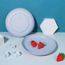 Bandeja de gran capacidad para servir frutas y aperitivos - Bandeja de plástico resistente para la mesa de centro, ideal para fiestas y para servir.