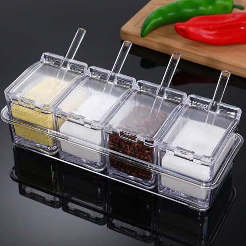 Multi Spice Container Spice Holder 1 Set 10.0X3.9X3.0In