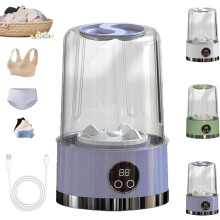 Smart Laundry Cup, Wireless Portable Laundry Cups, for Bra and Small Clothes, with LCD Display for Home, Hotel And Camping