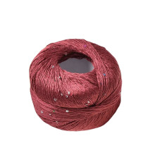 Sequin Yarn Soft Sparkle Yarn Thread Glittery Knitting Yarn for Crochet Clothes Sweater Hat Shiny Lace Knit Thread Accessories 100g/Roll Type 14