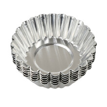 Pack of 20 Silver Stainless Steel Muffin Moulds Muffin Cases Cupcake Cases Muffin Moulds Baking Cases 7 cm