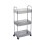 Multi-Layer Transparent Plastic Storage Rack with Movable Trolley – Kitchen, Bathroom & Living Room Organization Solution 1