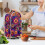 Colorful Floral Pattern Kitchen Blender Dust Cover with Handle Stylish Polyester 2