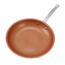 Copper‑Aluminum Non‑Stick Frying Pan – Long Handle, Versatile Cooking, Dishwasher‑Safe, Ideal for Steak, Sandwiches & Pizza