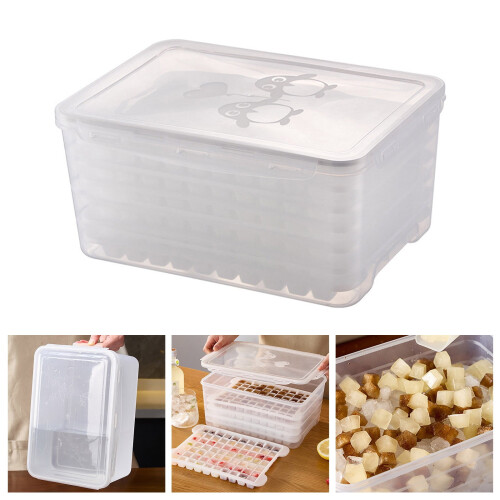 Mini Easy Release Crushed Ice Tray with Storage Container for Freezer 1
