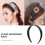 OUNONA Plastic Headband Wide Hard Plain Solid Color 10pcs 6