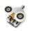 Curved Shower Door Rollers Set 23mm 25mm Top Bottom 3