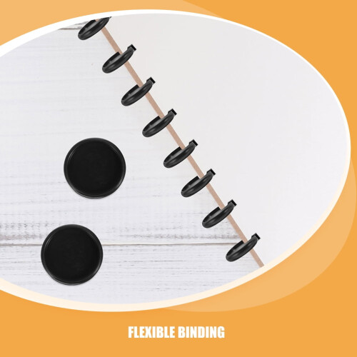 Unbranded Binder Discs Transparent Graphite 100 pcs 2