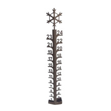 24cm Metal Rain Gauge for Garden, Outdoor, Christmas Decor – Compatible with Office & Craft