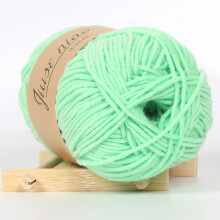 PRYESS Solid Medium Cotton Yarn, Cotton Wool for Hat Making, Fine Yarn for Scarf and Sweater, #D