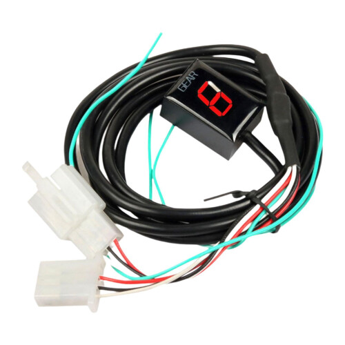 Motorcycle Gear Indicator Display Meter Red Lever 2