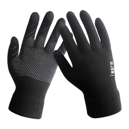 Stickade herrhandskar för vinter och kvinnor 2