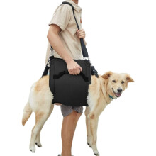 Dog Carry Sling, Emergency Backpack Pet Legs Support & Rehabilitation Dog (black) Lift Harness For Nail Trimming, Dog Carrier