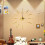 Frameless DIY Wall Clock Acrylic Mirror Gold 2
