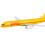 DHL B757Cast Αεροπλάνα 16cm Προσομοίωση Μοντέλου Αεροσκάφους Αεροπορία Κιτ Μοντέλου 3