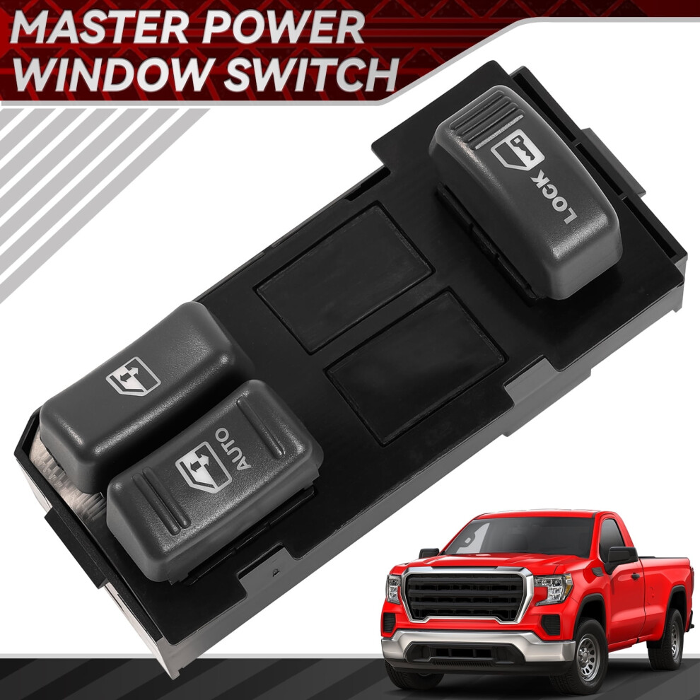 Door Power Window & Door Lock Switch Driver Side For Chevy Blazer C1500 15151356 9044386942777