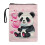 Panda Pattern Book Protector with Handle Waterproof Polyester Fabric Protector Wrap Bag for Reader Journals Planners Books 11.42 x 8.66 Inch 1