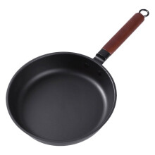 Black Non-Stick Home Iron Pan Easy to Clean for Kitchen Cooking