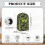 Butterfly Pattern Dust Cover Reusable Kitchen Counter Thickened Machine Washable Blender Cover 6