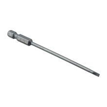 1pc 100mm Alloy Steel Flat Head Magnetic Slotted Screwdriver Bit, 3.0-6.0mm, Blue, SL6.0, Flat Head Magnetic Bit, Alloy Steel Tool