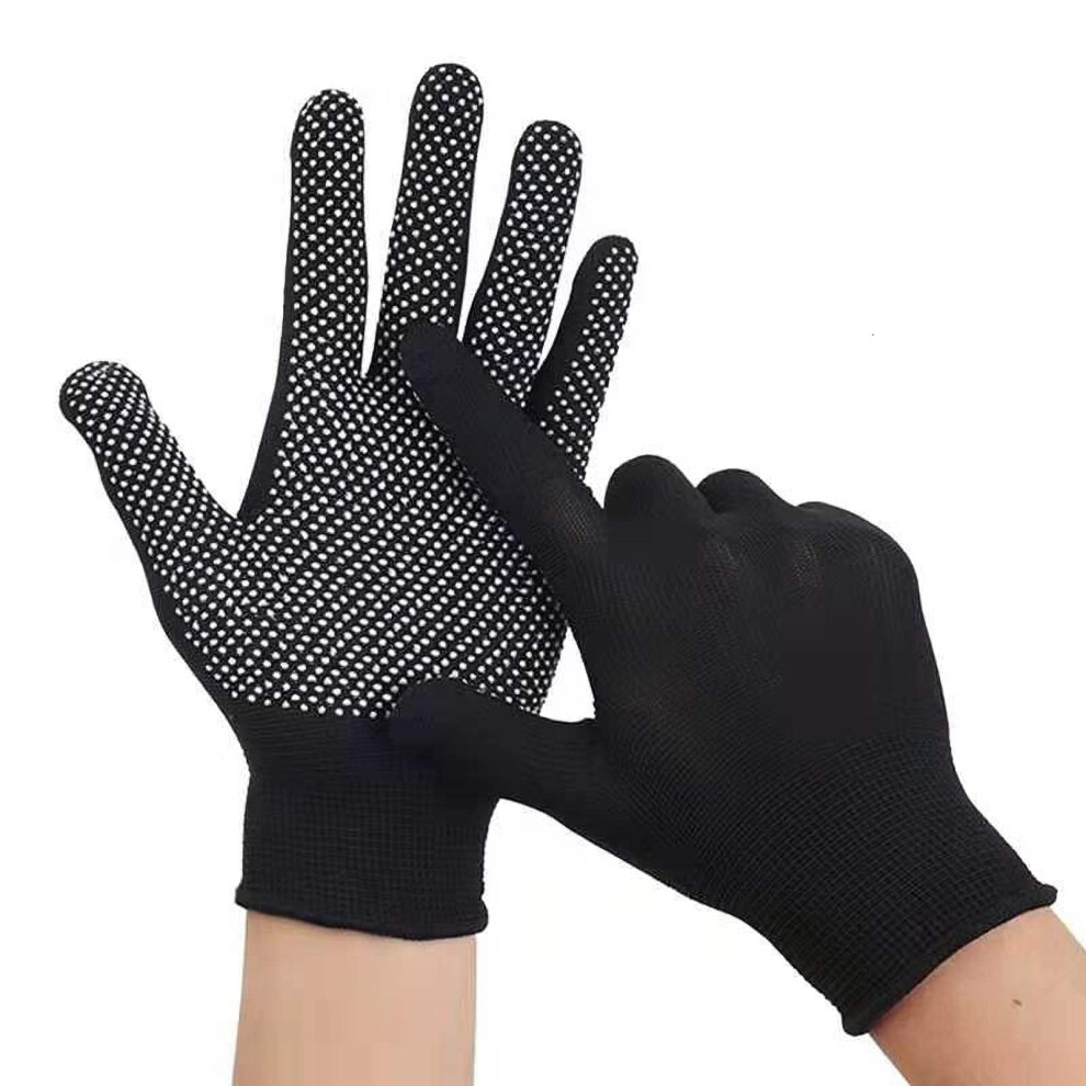 Work Gloves 10 Pair, Anti Slip Nylon Cotton Glove, Thin & Lightweight, Grip Glove For Box Handling, Precision Assembly 9044386944610