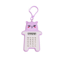 AuroraX Cute Basic Calculator Mini Personalized Keychains,Electric Handheld Desktop Calculator Office Teacher Home Supplies