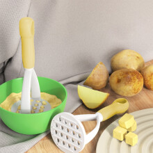 Potato Ricer Masher Tool with Ergonomic Handle for Kitchen Cooking Vegetables 1 Count