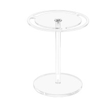 Acrylic Sunglasses Holder Stand Black Glass 360 Rotating