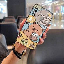 Phone Case Compatible with Samsung Galaxy A03S Asian Version/SM-A037F – Silicone, Anti-Dust, Anti-Knock, Cute Cartoon TPU Cover