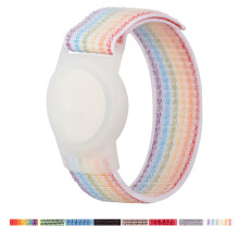 Kids Wristband Compatible with Apple AirTag – Adjustable Nylon Bracelet Holder for Toddler & Elder