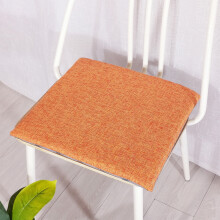 Seat Cushion 16 Inch Square Cotton Seat Cushion 40x40x4cm Home Floor Pillow for Living Room Tatami Chair Stool(Orange,1Pcs)