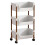 Caddy with Rollers Storage Rack Layer Storage Cart Mobile Storage Rack for Office, Living Room, Kitchen 5